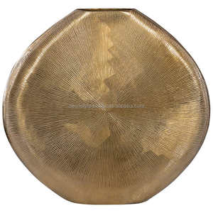 Acanalado champán jarrón de oro - Product Image 3