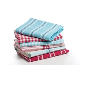 Rayures à pois Cadeau gourmand Serviettes de cuisine uniques Poids lourd Personnalisé 100% Certificat GOTS en coton biologique Fabriqué en Inde - Product Image 3