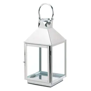 Lanterne flottante en métal à paillettes suspendues de couleur argent, décoration antique, meilleure vente, pour la maison et le jardin - Product Image 1