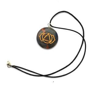 Best Classic Style Sodalite <b>Chakra</b> Symbol Pendants Agate Wood <b>Jewelry</b> for Sale - Product Image 1