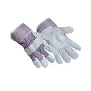 Guantes Rigger Guantes DE SEGURIDAD DE TRABAJO DE CUERO dividido de vaca para jardinería y guantes de seguridad mecánicos TRABAJO DE CUERO resistente