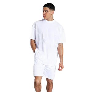 Camisas y pantalones cortos casuales de verano para hombres Conjuntos completos Ropa de verano de patrón sólido bordado de secado rápido - Product Image 3