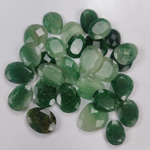 Cabujón de Aventurina verde natural calibrado con forma de pera larga, cristales de cuarzo Esmeralda pulidos a mano, venta al por mayor, piedras preciosas sueltas - Product Image 2