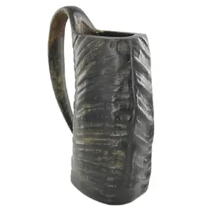 Mug pour boissons en corne, motif Animal naturel, de nouvelle qualité, fait à la main, style Viking, accessoire pour la maison, 1 pièce