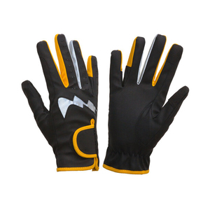 Gants d'hiver en cuir équestre de qualité supérieure en microtissu de haute qualité Gants de sport de sécurité de course personnalisés OEM - Product Image 1