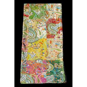 Couvre-lit réversible Kantha Vintage couette Style indien coton Gudari jeter literie Patchwork Technique belle couverture Kantha - Product Image 4