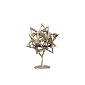 Luxury Gold Ring Decorative Metal <b>Sculpture</b> With Gold Platted Finished High End Table Metal <b>Sculpture</b> for Home Decoration - Product Image 4