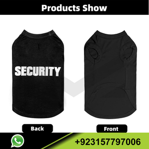 An Ninh Dog Áo Mùa Hè Quần Áo Cho Pet Puppy T-Shirts Chó Doggy Trang Phục Mèo Quần Áo Vest Bán Buôn Đen T Áo Sơ Mi Cho Chó - Product Image 4