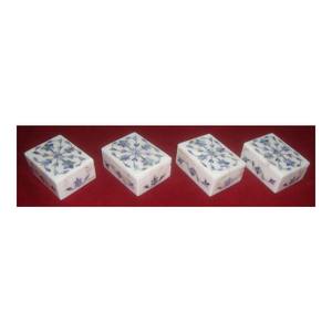 กล่องของขวัญเครื่องประดับเปลือกหอยสีฟ้าหินอ่อนสีขาว - Product Image 1