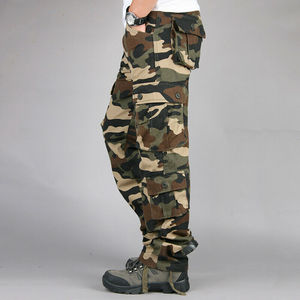 Mens Cargo Trousers Camouflage Print Cargo Trousers for Men with Custom Multi Pockets and High Quality Cotton Material - Product Image 5