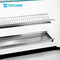Égouttoir mural en acier inoxydable, raccords de cuisine, étagère de vaisselle