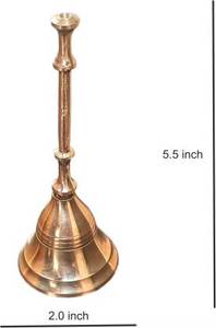 High quality Handmade Pure Brass Bell for <b>Home</b> decor <b>Temple</b> and Brass Pooja Bell - Product Image 3