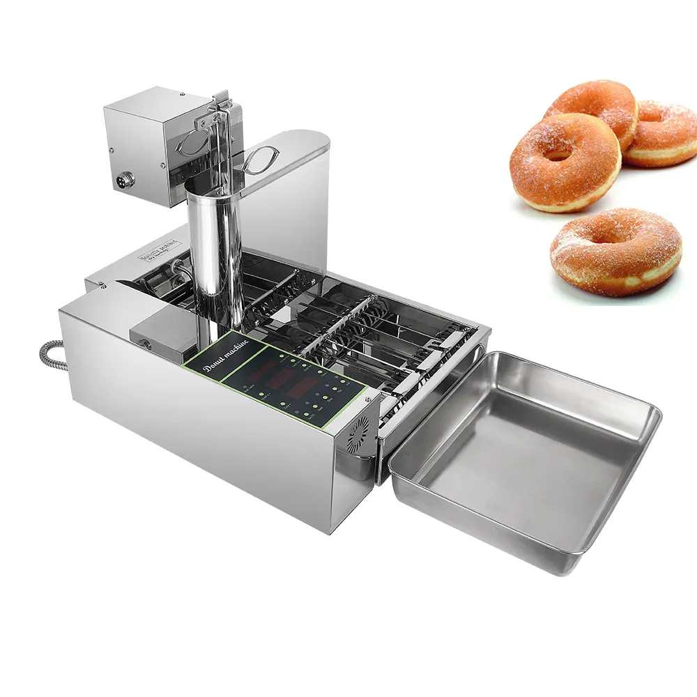 مخبز كهربائي ماكينة إعداد حلوى الدوناتس الصغيرة صنع التلقائي التجارية دونات صانع آلة التلقائي دونات المقلاة للبيع