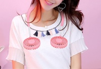 2020 Hot Jual Tangan Gratis Portable Menggantung Leher Kipas Angin Mini Air Cooler USB Baterai Isi Ulang Neckband Fan untuk Olahraga