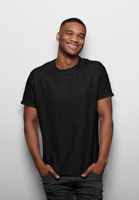 T-shirt Homme Col Rond à Carreaux 100% Coton, Coupe Slim, Écologique, Respirant, Séchage Rapide, Teint en Fil, Tissé, Non-tissé, Impression Personnalisée, Vente en Gros