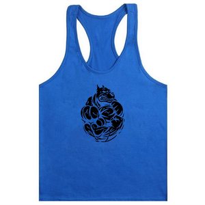 <b>Men</b> Silk Screen Printed Quick Dry Breathable 100% Polyester Workout Tank Top Gym <b>Singlet</b> Custom Running Adult Fitness Sports - Product Image 5