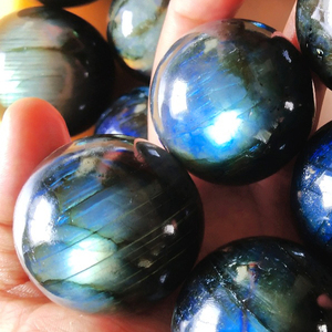 Chrysocolla Sphere Purple Labradorite Rough Rose Quartz Geode <b>Crystal</b> Sphere Natural Gemstone Bulk Wholesale Supplier Gift Item - Product Image 5