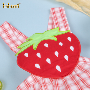 Peleles de Invierno Personalizados de Lujo para Bebés Niños BB2797 con Apliques de Fresa, Spandex/Algodón, Bordado Hecho a Mano, Fabricante Mayorista - Product Image 4
