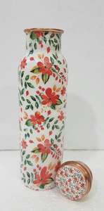 <b>Copper</b> <b>Water</b> <b>Bottle</b> Floral Design for Healty Life - Product Image 3