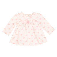 Ensemble Layette Bébé Fille Rayures Roses Doux 100% Coton Legging Volants Cœur Imprimé Anniversaire 3 Pièces Personnalisé