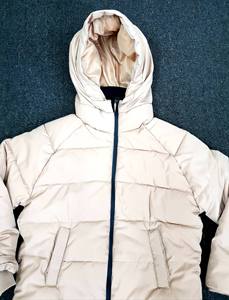 Labels privés filles pulls à manches longues pour enfants poches à fermeture éclair vestes d'hiver rembourrées à capuche réversibles écologiques - Product Image 2