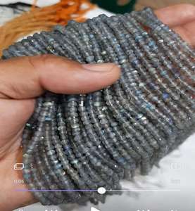 Cuentas Redondas de Labradorita Natural, Piedra Semipreciosa 100% Natural, Certificada por IGI, para la Elaboración de Joyería DIY, Collares - Product Image 1