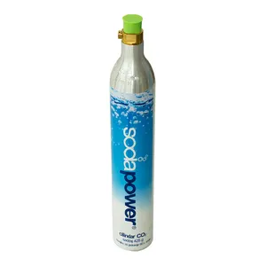 0.6L אלומיניום CO2 בקבוק לחלוטין מתאים Sodawater עיצוב