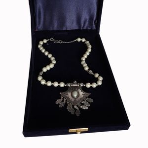 Collier synthétique, Imitation, bijoux pour demoiselles d'honneur, mariage, en acier inoxydable, tendance, nouvelle collection - Product Image 2