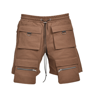 Custom <b>Brown</b> <b>Shorts</b> with 4 Front Pockets new Style <b>Shorts</b> with Cotton Fabric for <b>Man</b> Women and Kids get with custom logo - Product Image 1