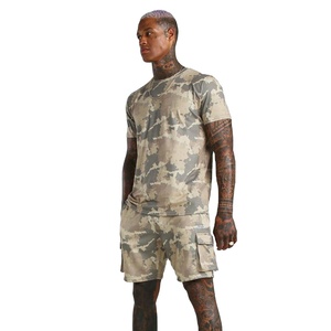 เสื้อยืดบุรุษลายพราง,ชุดสองชิ้นสำหรับผู้ชายสำหรับฤดูร้อน - Product Image 5