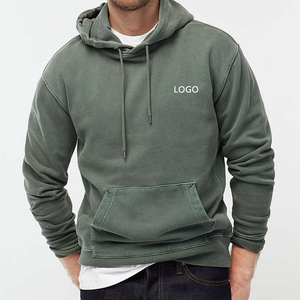 Vente en gros de pulls à capuche unisexes 100% coton pour hommes, qualité supérieure, logo personnalisé, sweatshirts pour l'hiver, teints en couleur unie - Product Image 6