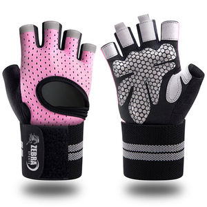 Guantes de entrenamiento con logotipo personalizado para hombres y mujeres, guantes de gimnasio para levantamiento de pesas con muñequeras y soporte - Product Image 6
