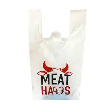 low price shopping bags with logos t-shirt shopping bag plastic grocery bags with logo