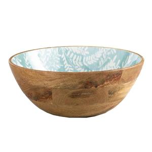 Cuenco para mezclar ensaladas de calidad estándar, último diseño, utensilios de cocina impresos con esmalte, cuenco de postre de madera para fabricante de vajilla - Product Image 1