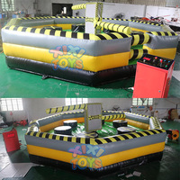 XIXI TOYS Jeux de sport gonflables de couleur verte populaires, jeux de fusion de balayeuse interactive multijoueurs pour événements