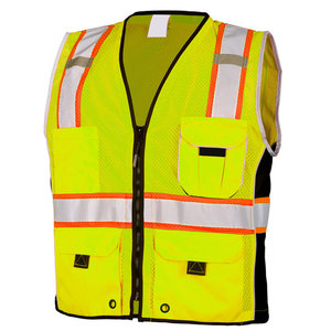 เสื้อกั๊ก Hi-Viz ทรงสลิมฟิต,เสื้อสวมศีรษะแขนยาวแบบเต็มตัวเสื้อกั๊กเพื่อความปลอดภัยในการทำงานปรับแต่งโลโก้ได้ - Product Image 5