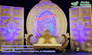 Jhumka-Paneles de fibra para boda musulmana, Marcos traseros de escenario, joyas asiáticas, boda exclusiva - Product Image 4