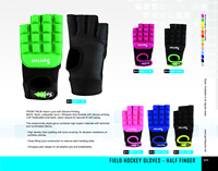 Guantes de Hockey sobre Césped para Niñas, Diseño Deportivo Sprint, Medios Dedos, Ligeros, con Logotipo Personalizado, Todas las Tallas