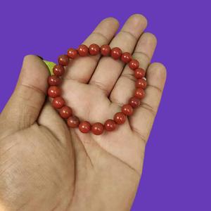 Pulsera energética de jaspe rojo pulido superventas, joyería de cristal curativo para hombres y mujeres, disponible a precio de fábrica - Product Image 5