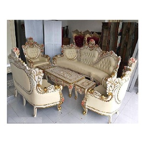 Canapé en bois massif italien, meubles de salon de luxe, canapé de salon, meubles de salon traditionnels indiens - Product Image 1