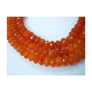 Wholesale Price Loose Beads <b>Bracelets</b> Carnelian Rondelle Faceted <b>Red</b> Mixed Color Stone Quartz - Product Image 1