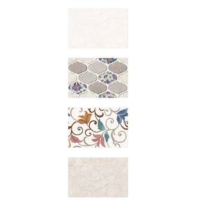 Couleur claire avec feuilles design décoratif carreaux muraux émaillés brillants 300x450mm - Product Image 1