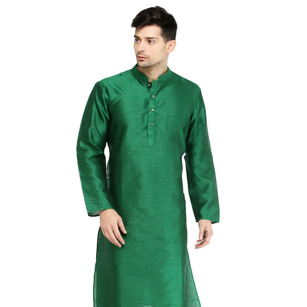 Robe fantaisie en coton et soie, pour homme, pyjama Kurta, tenue de mariage traditionnelle indienne, nouvelle collection, 2020