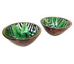 Cuenco con estampado de esmalte de madera hecho a mano, juego de último diseño para gran oferta, tamaño personalizado y pulido para uso en vajilla - Product Image 2