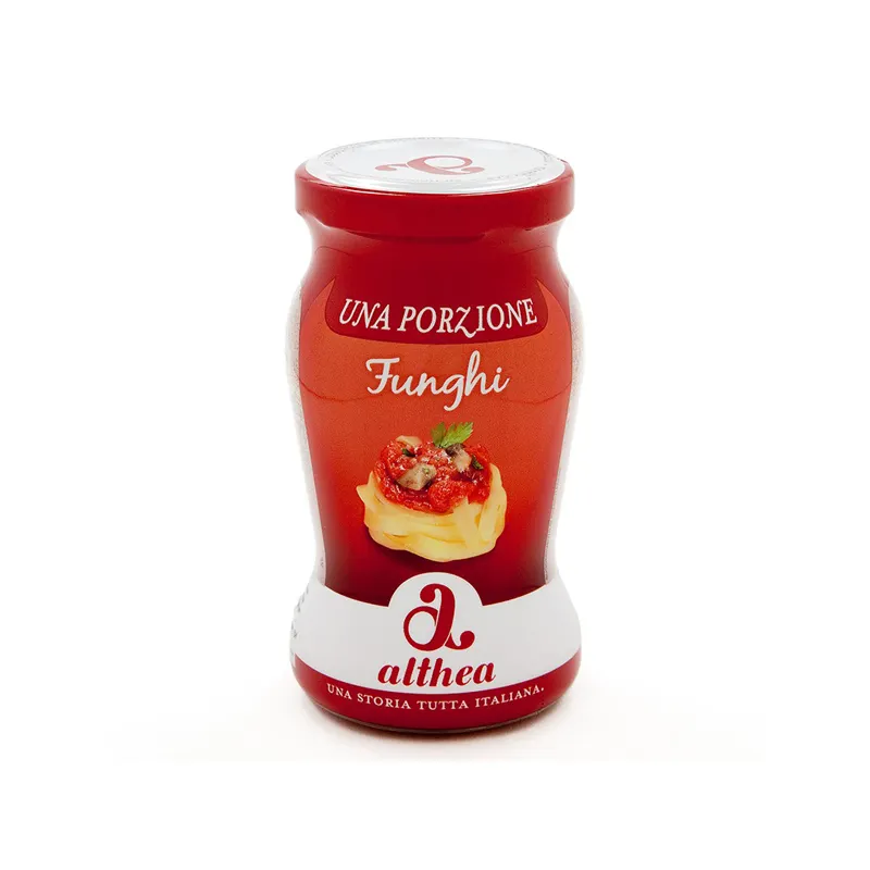 Top Kwaliteit Italiaanse Althea Parma Tomaat & Paddestoelen Pasta Saus In Speciale Jar 12X120G Geen Ogm Voor export