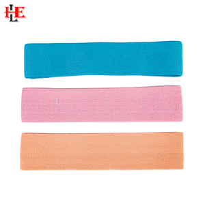 Bandas de Resistencia Elásticas de Poliéster Antideslizantes para Fitness, Venta al Por Mayor 2025, Juego de Bandas con Logotipo Personalizado, Ejercicio en Casa, Coloridas, Morado y Amarillo - Product Image 4