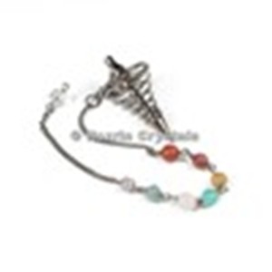 Pendules de printemps en métal de Divination, pendules avec chaîne de Chakra - Product Image 1