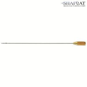 Lippovacuum Cannulas สองรูด้านข้างที่ด้านบน/รูกลางด้านล่าง3มม. 20ซม.,ข้อต่อเกลียวสีทอง - Product Image 1