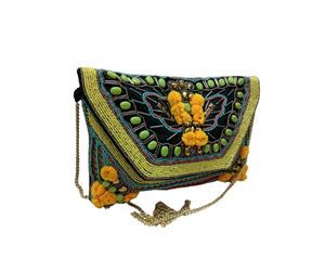 Diseño hecho a mano Banjara Bohemian Bag DE LA India Multi Color Yute Bag Boho Festival Handcrafted bordado por Quality Handicraft - Product Image 4