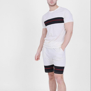 Conjuntos de camiseta y pantalones cortos de algodón para hombre, ropa informal de nuevo diseño, venta al por mayor, conjuntos dobles - Product Image 3